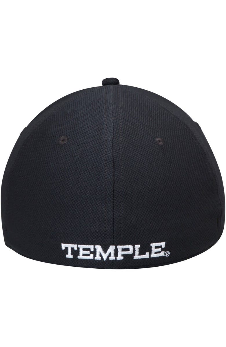 Under Armour Men's Under Armour Black Temple Owls Sideline Blitzing Accent Flex Hat, Alternate, color, 