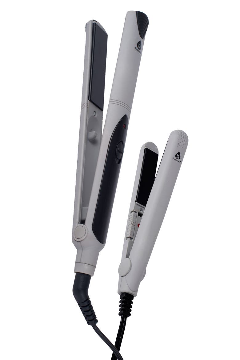 Set of 2 Hair Straighteners, Alternate, color, SILVER