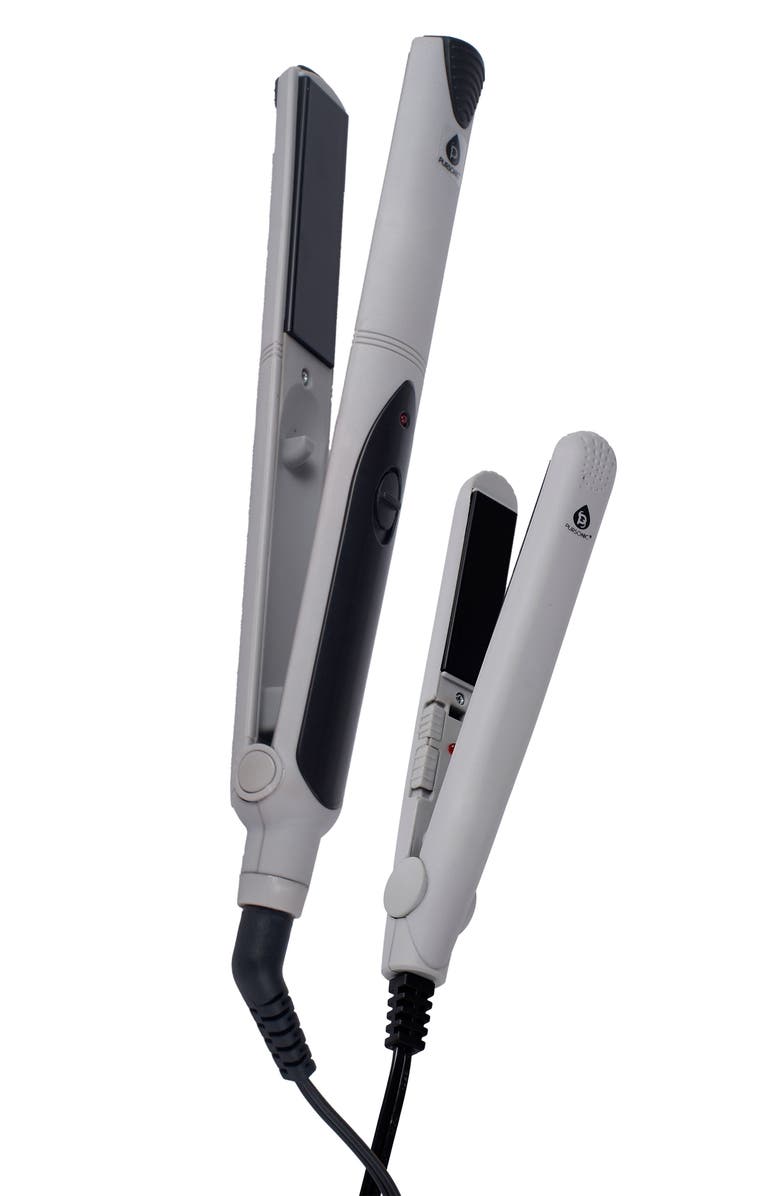 PURSONIC Set of 2 Hair Straighteners, Alternate, color, Silver