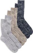 NORDSTROM RACK 3-Pack Slub Crew Socks