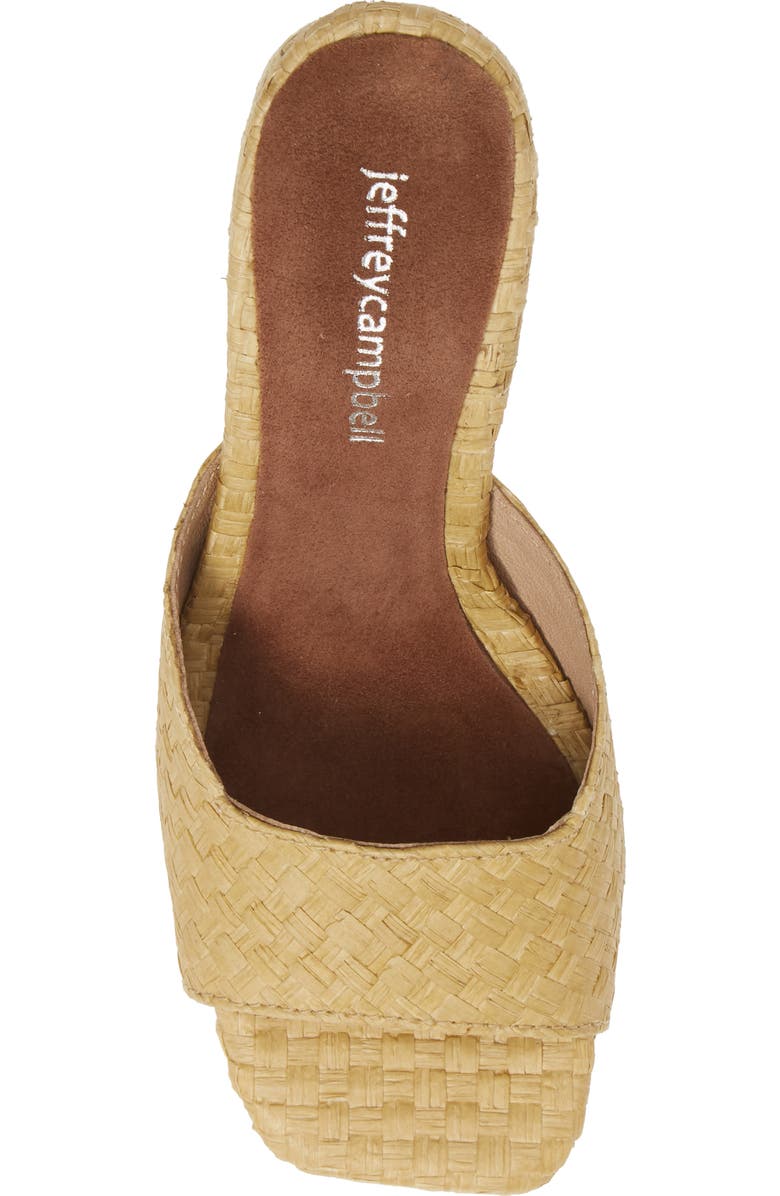 Jeffrey Campbell Mélange Raffia Slide Sandal, Alternate, color,