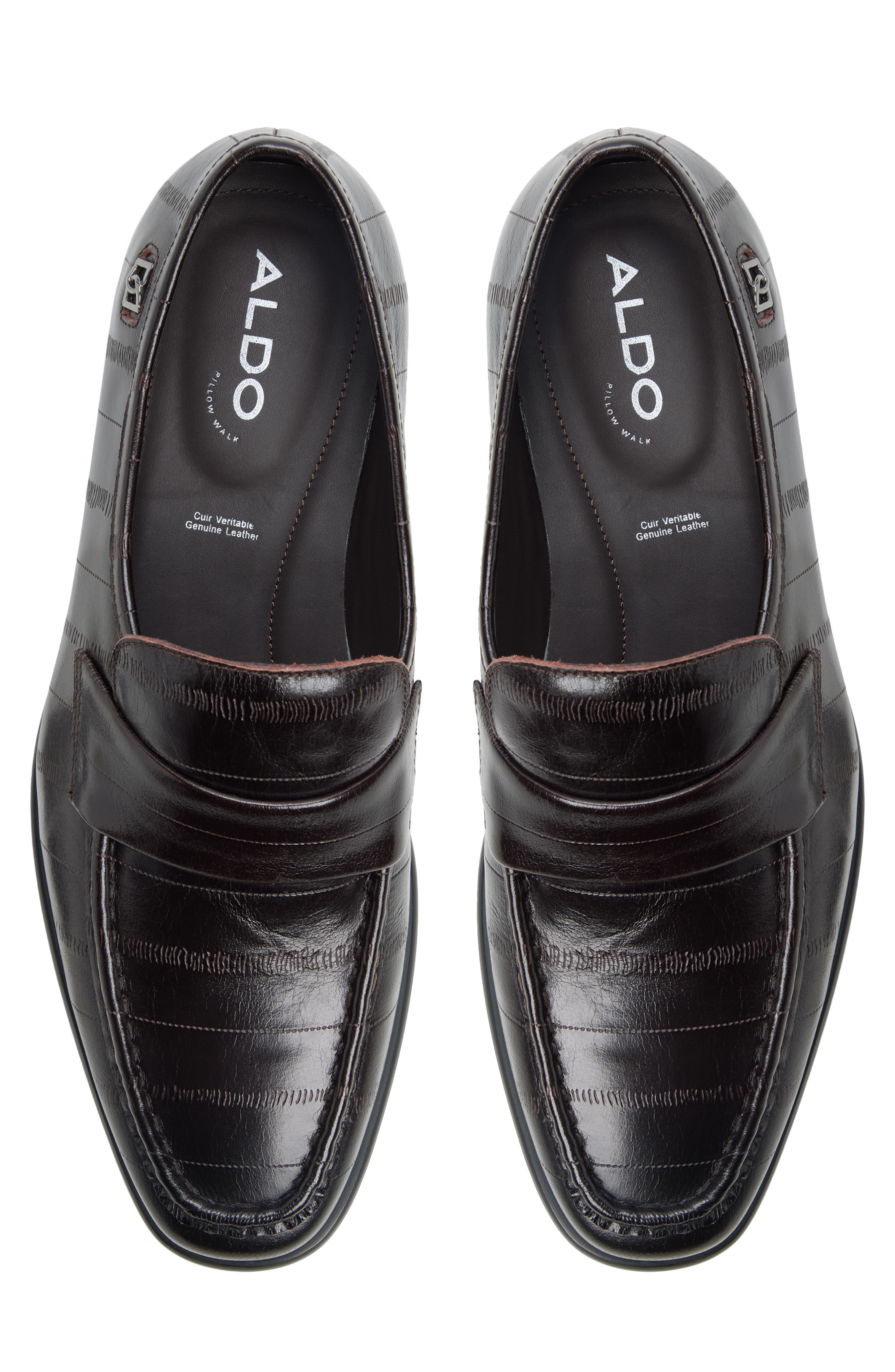Emanuele Leather Loafer, Alternate, color, DARK BROWN