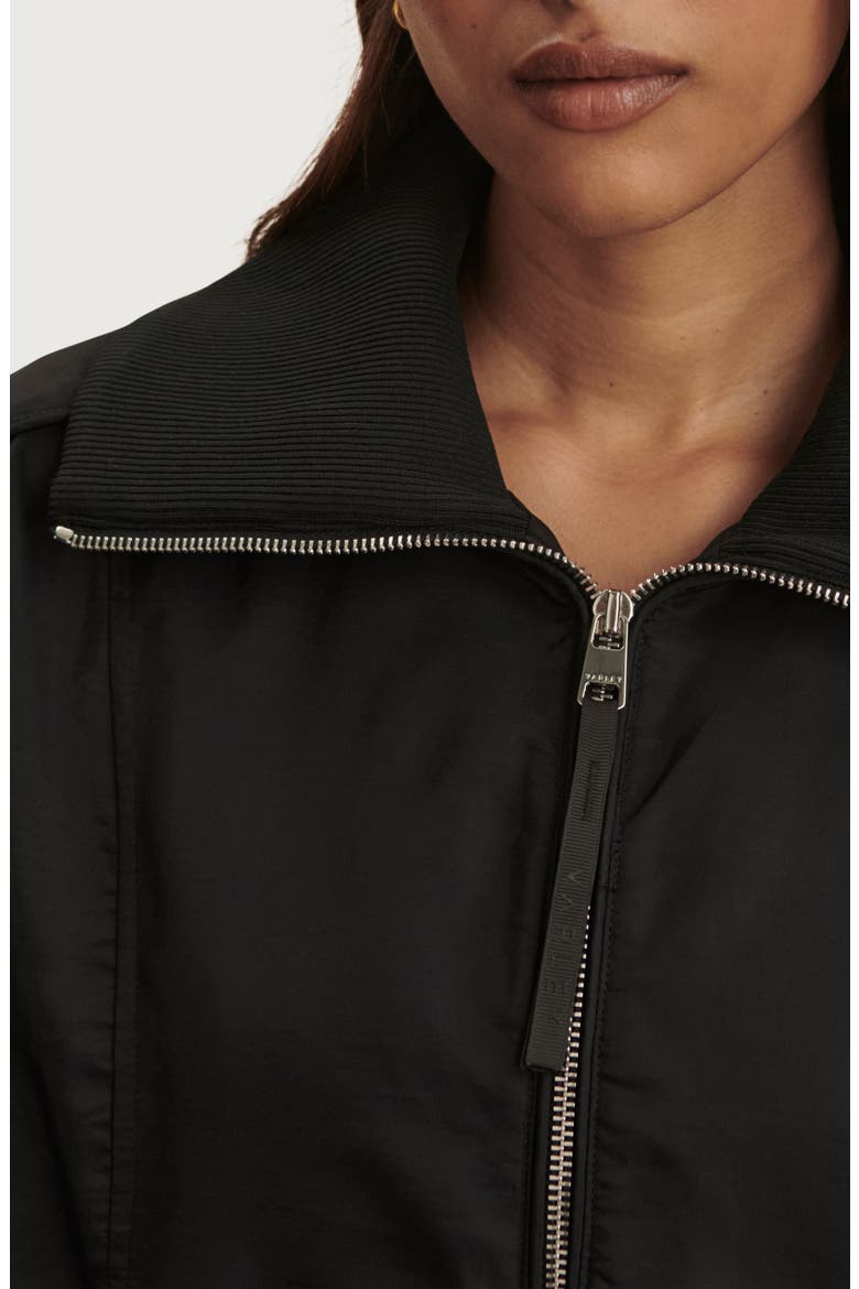 Lotta Blouson Jacket, Alternate, color, BLACK