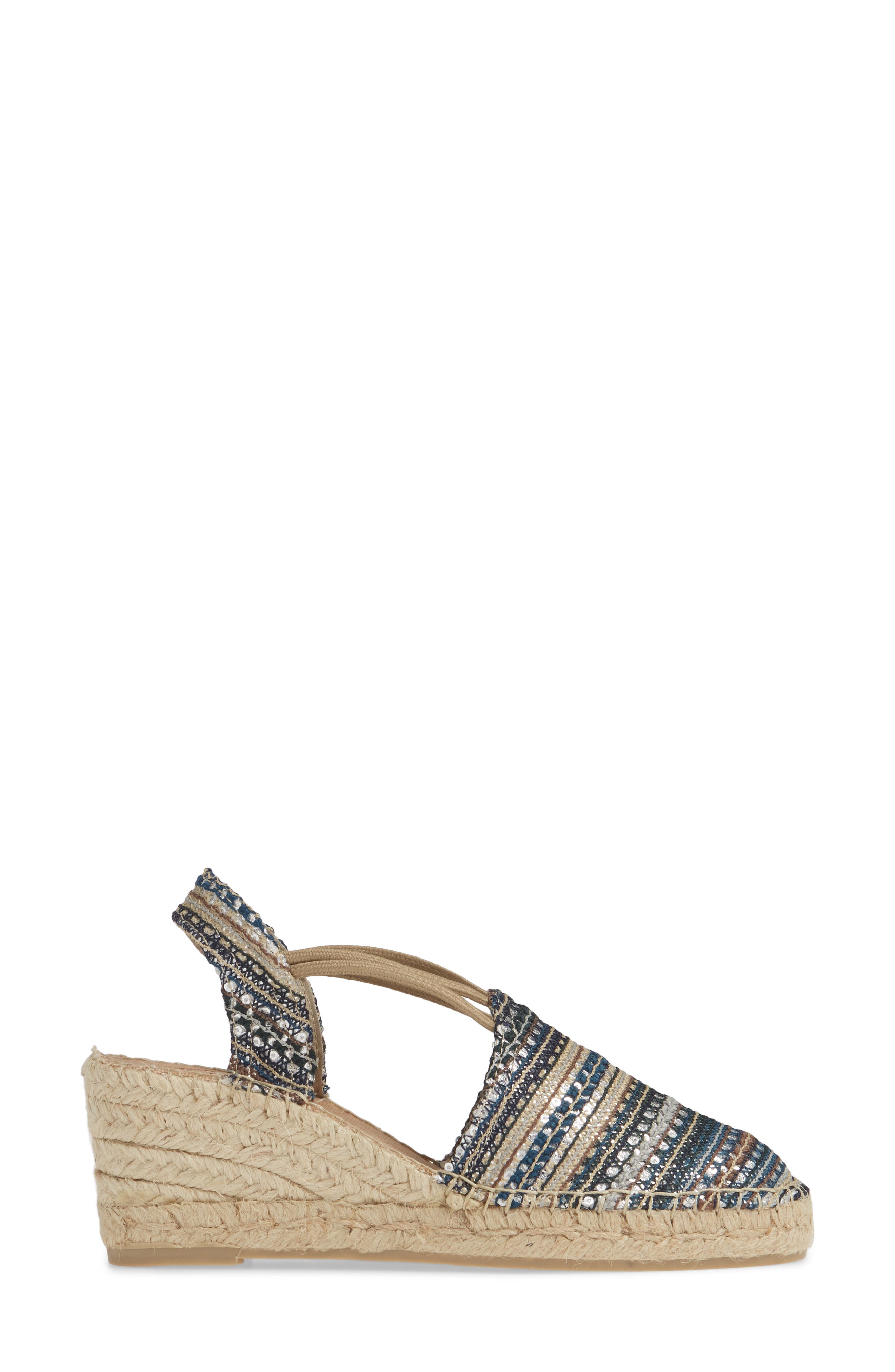 Tania Espadrille Wedge, Alternate, color, TAUPE FABRIC