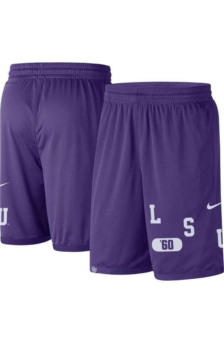 Nike Men's Nike Purple LSU Tigers Wordmark Performance Shorts, Main, color, Purple