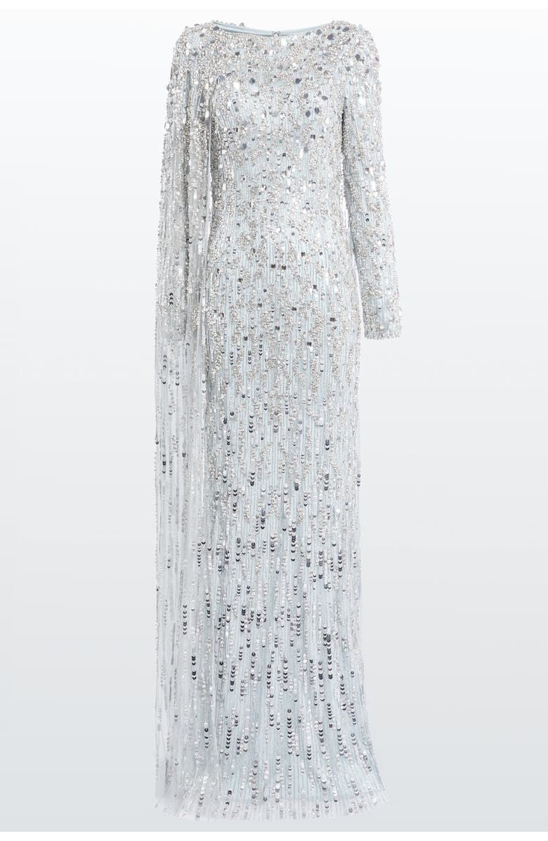 Jenny Packham Pauline Maxi Dress, Main, color, Porcelain