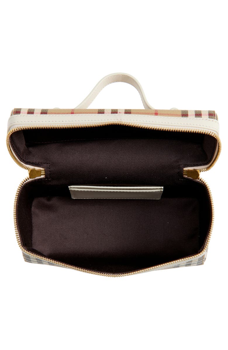 Burberry Check Coated Canvas Vanity Case, Alternate, color, Vintage Check/ Soap