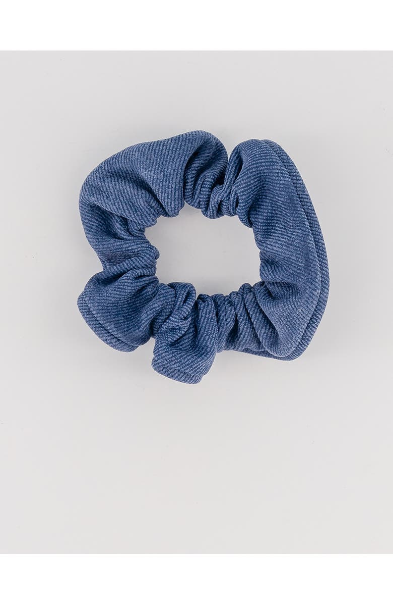 Alexandre de Paris Allure Denim Scrunchie, Main, color, Blue