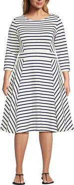 Lands' End Starfish 3/4 Sleeve Dress