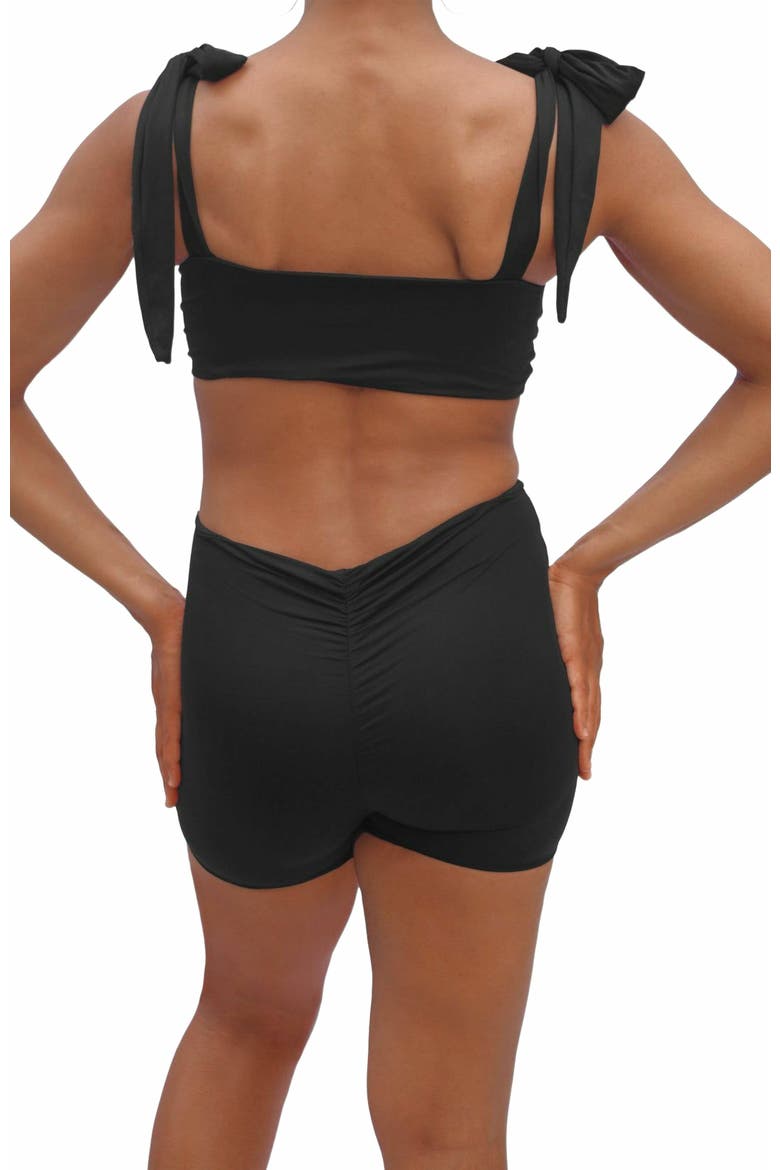 Emma 3" Swim Shorts, Alternate, color, Black