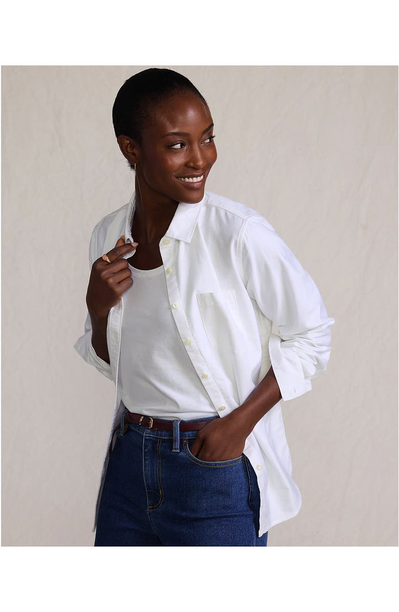 Lands' End Oxford Shirt, Alternate, color, White