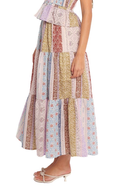 Petal And Pup Petal & Pup Petai Patchwork Maxi Skirt In Multi