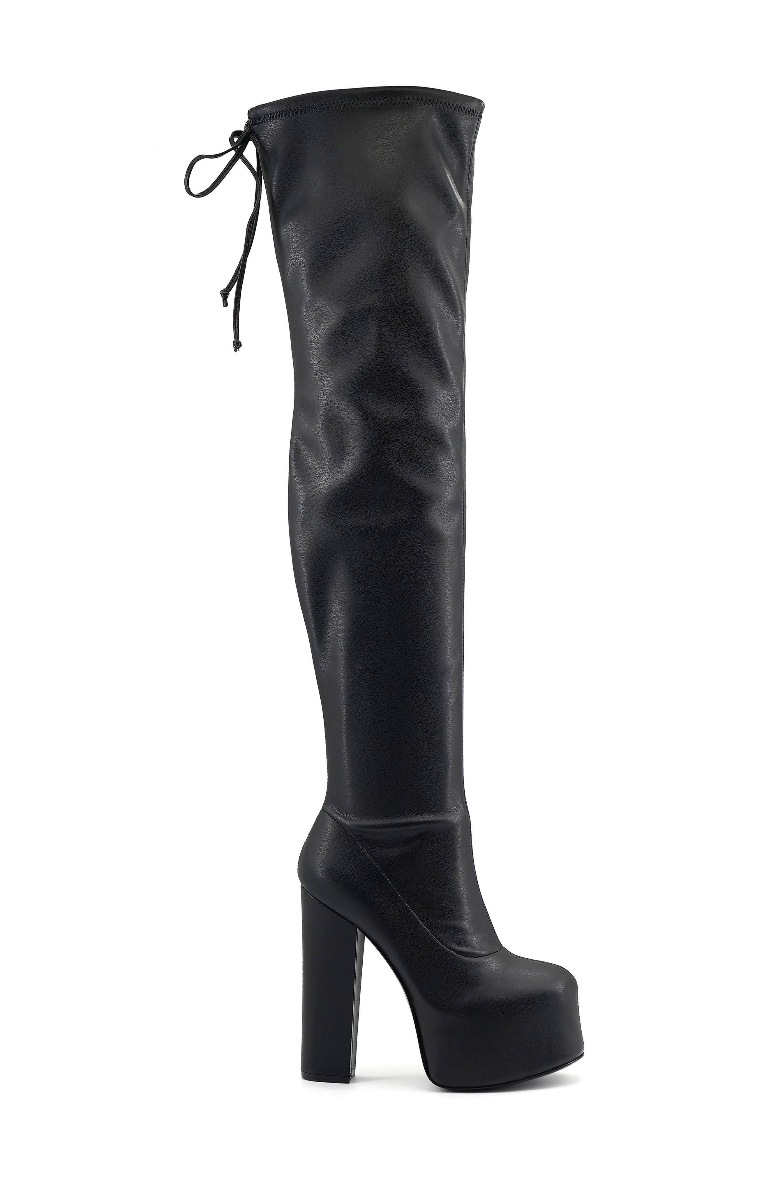 ZIGI Laia Over the Knee Platform Boot, Alternate, color, Black