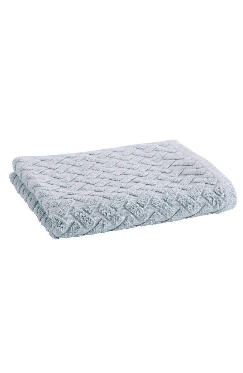 CHRISTY Trellis Textured Cotton Rayon Fibre Blend Soft Hand Towels, Main, color, Glacier