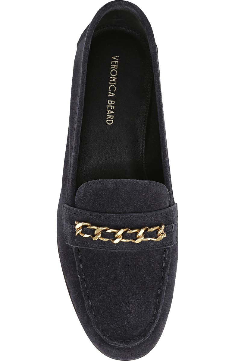 Veronica Beard Penny Chain Loafer, Alternate, color, Navy