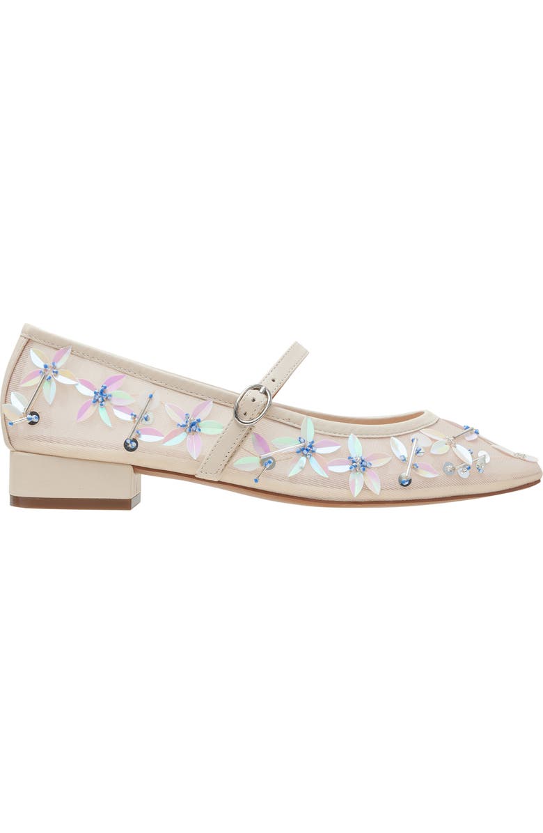 Linea Paolo Maison Embellished Mary Jane Flat, Alternate, color, Cream