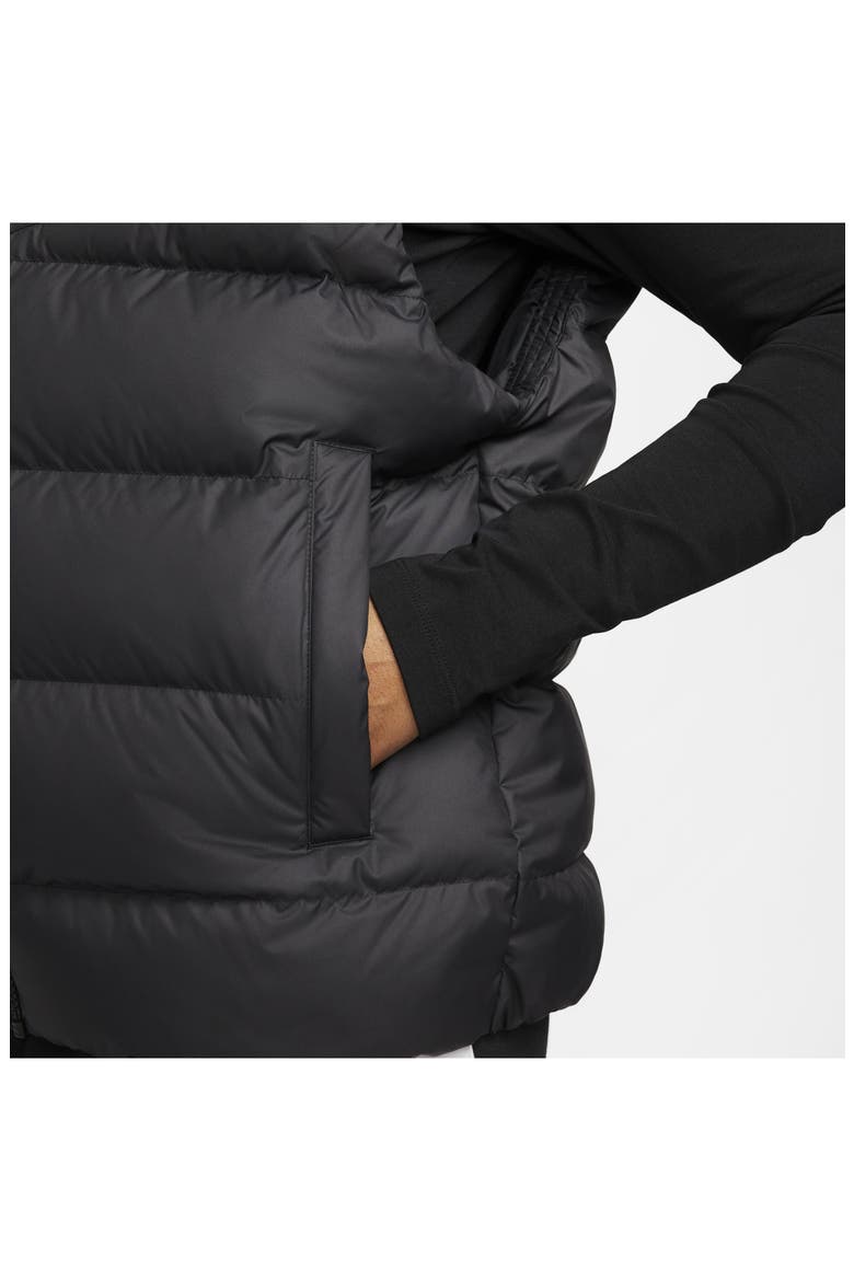 Sportswear Therma-FIT Windrunner 550-Fill Power Down Vest, Alternate, color, BLACK/ BLACK/ WHITE