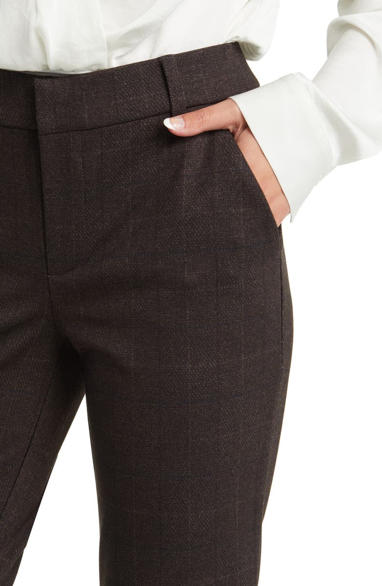 Wit & Wisdom 'Ab'Solution Houndstooth High Waist Ankle Straight Leg Pants, Alternate, color, Cold Brew