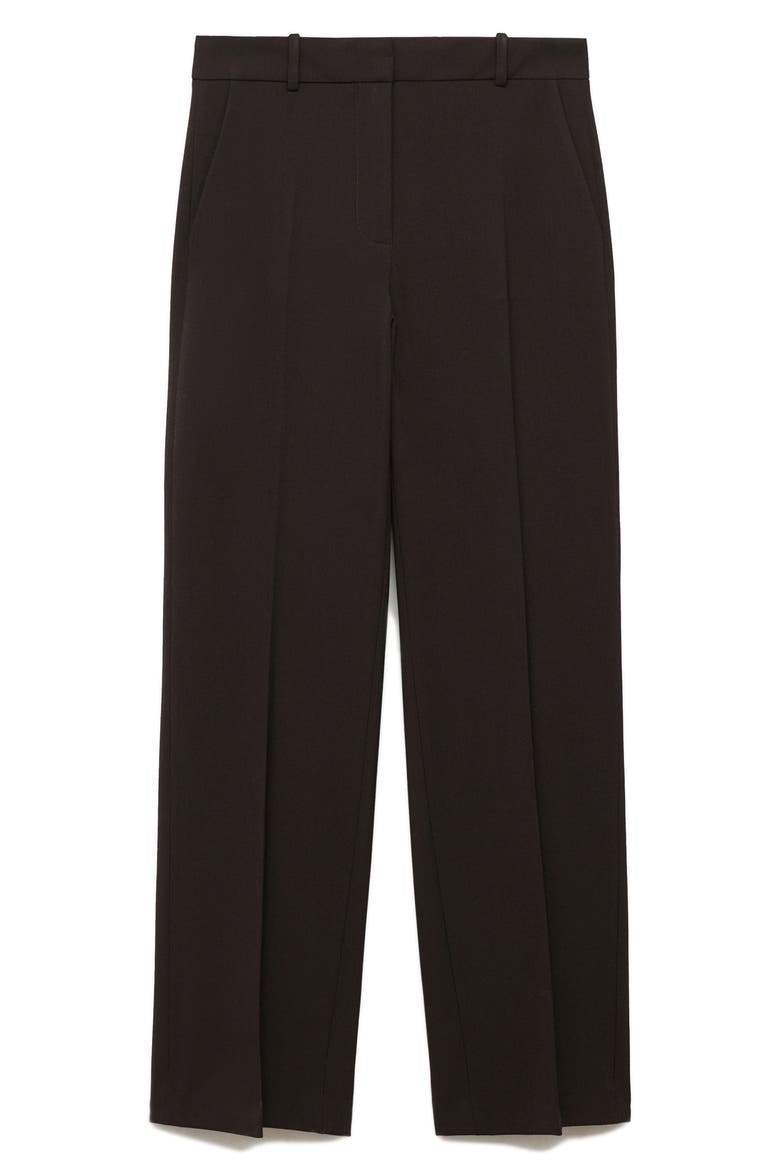 Straight Leg Suit Trousers, Alternate, color, CHOCOLATE