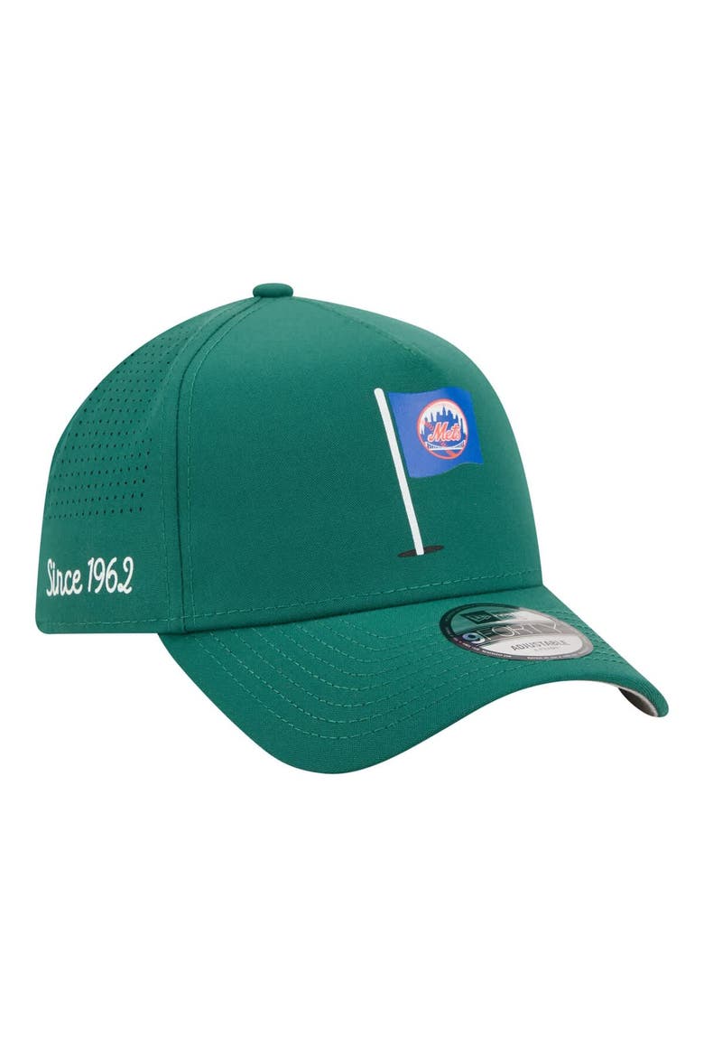 Men's New Era  Green New York Mets Pin Seeker 9FORTY A-Frame Adjustable Hat, Main, color, Green