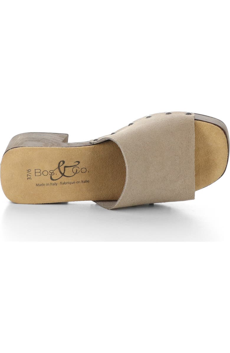 Bos. & Co. Marly Platform Slide Sandal, Alternate, color, Sand Suede