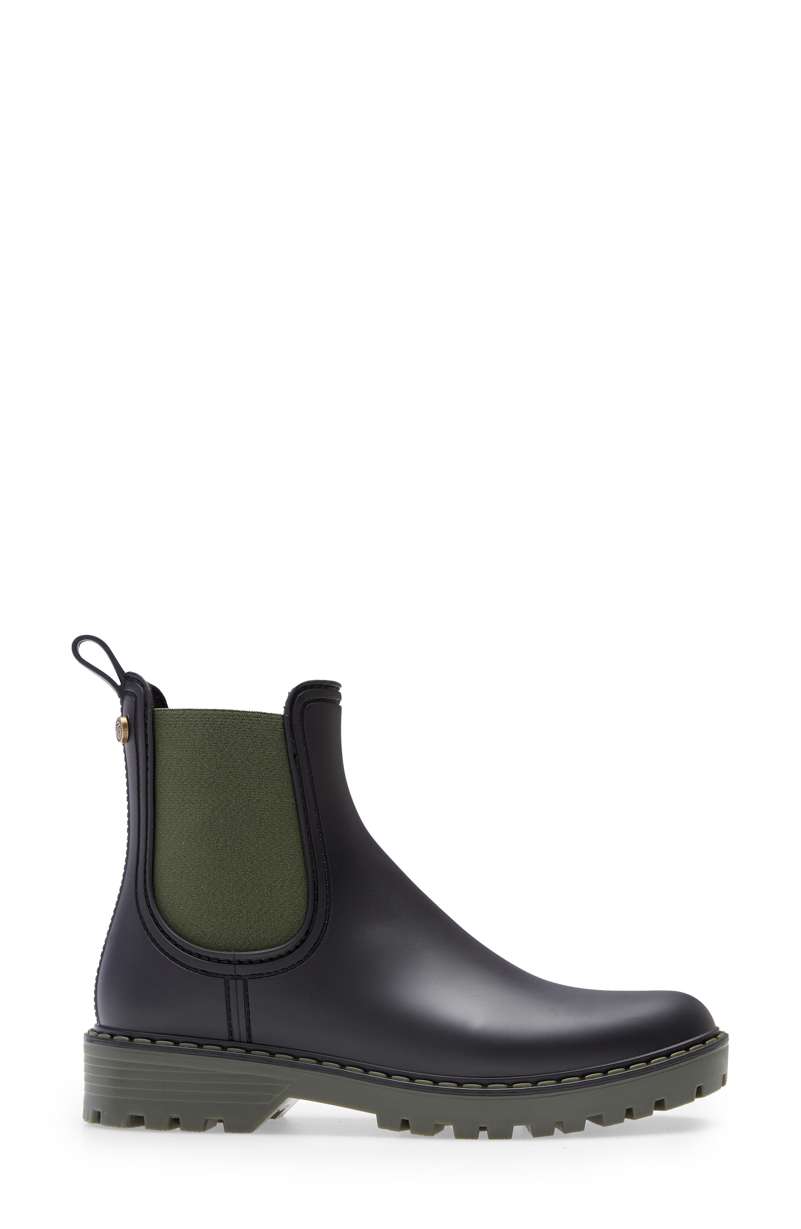 Toni Pons Cavour Chelsea Boot, Alternate, color, Black/ Khaki Rubber