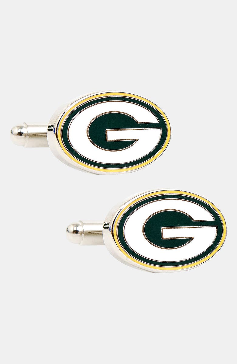 Cufflinks, Inc. 'Green Bay Packers' Cuff Links, Main, color, 