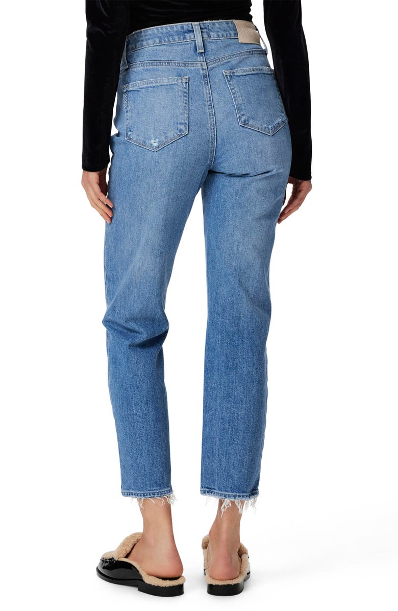 PAIGE Noella High Waist Distressed Ankle Jeans, Alternate, color, 