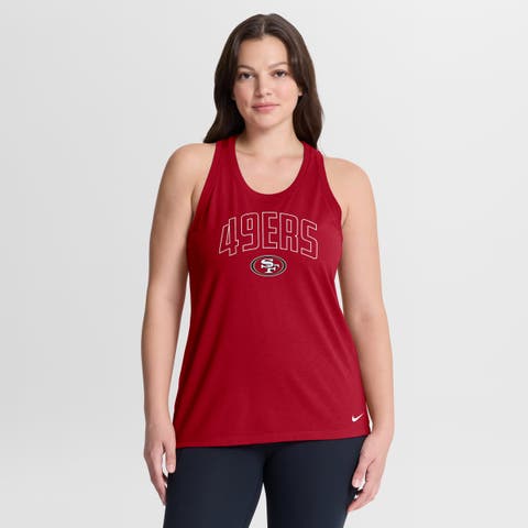 Women's Nike Scarlet San Francisco 49ers Primetime Tri-Blend Dri-FIT Tank Top