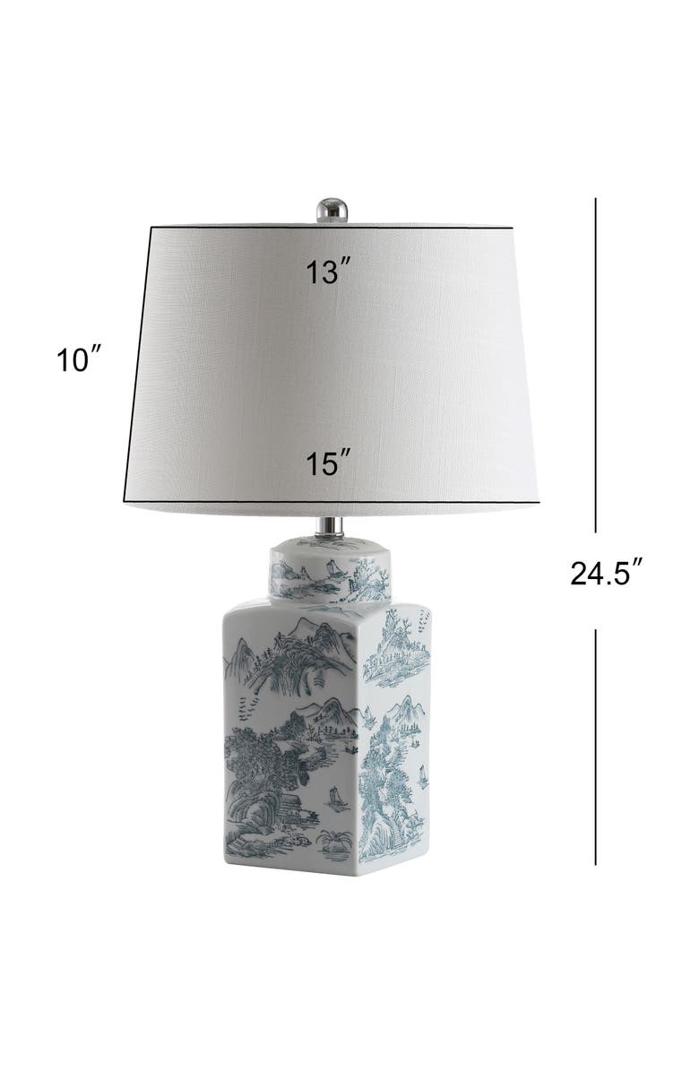 JONATHAN Y Audrey 24.5" Chinoiserie LED Table Lamp, Blue/White, Alternate, color, Blue/White