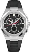 MIDO Multifort 8 One Crown Chronograph Automatic Rubber Strap Watch, 40mm