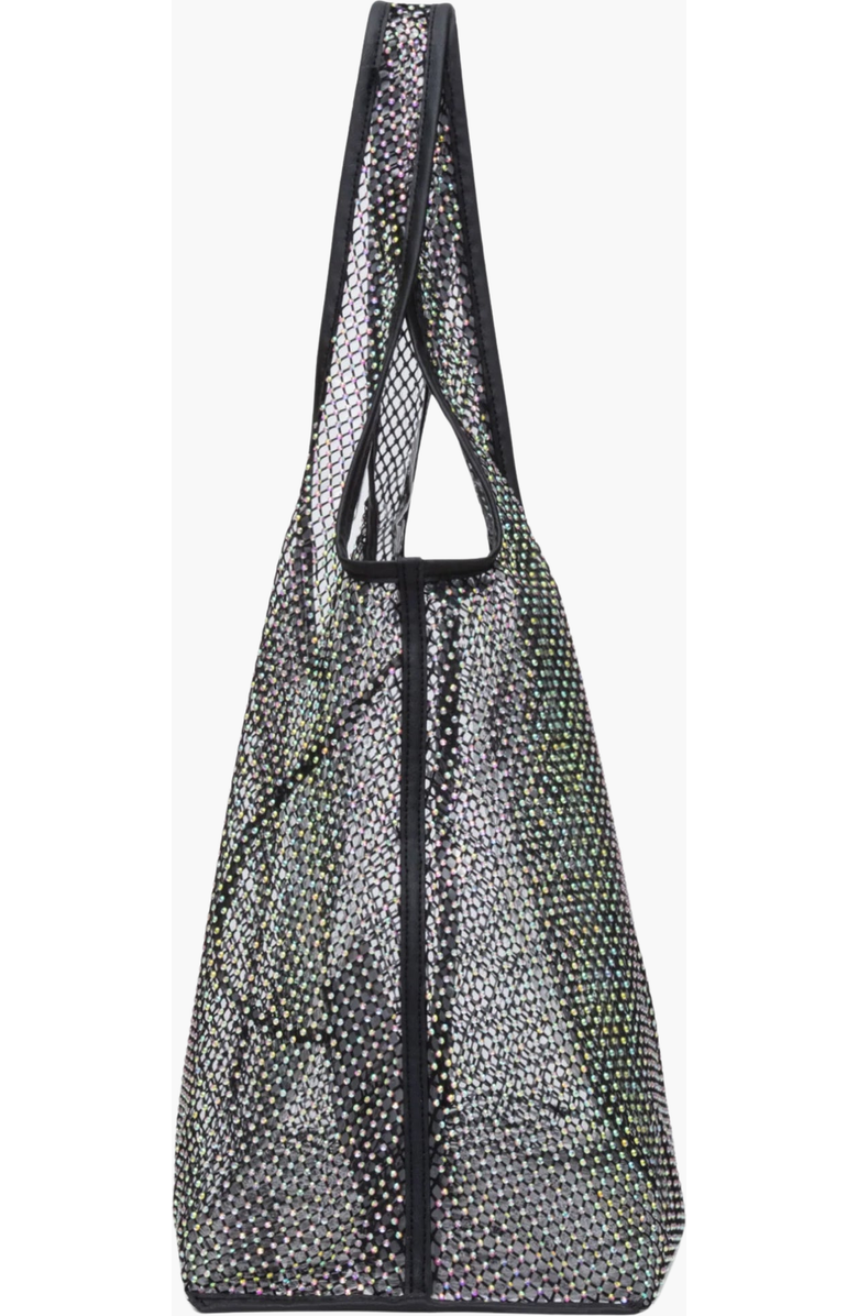 3.1 Phillip Lim Crystal Embellished Mesh Market Tote Bag, Main, color, Black