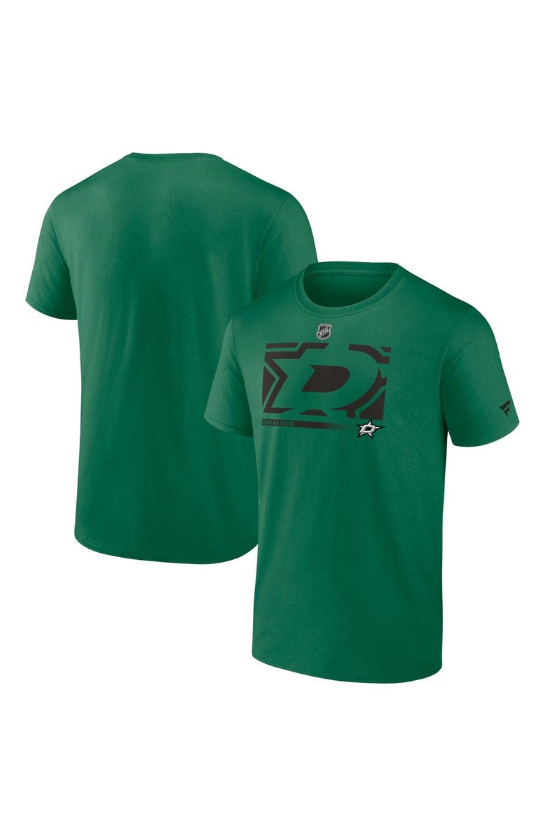 FANATICS Men's Fanatics Branded Kelly Green Dallas Stars Authentic Pro Core Collection Secondary T-Shirt, Main, color, 