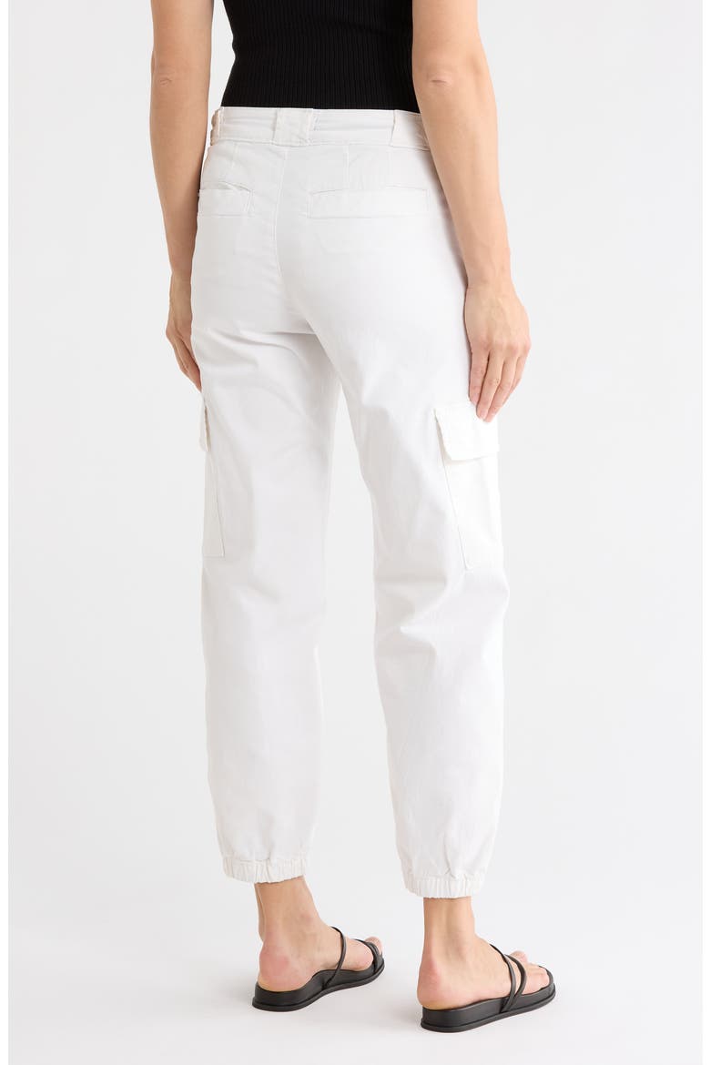Take Over Stretch Cotton Cargo Joggers, Alternate, color, BLEACHED WHITE