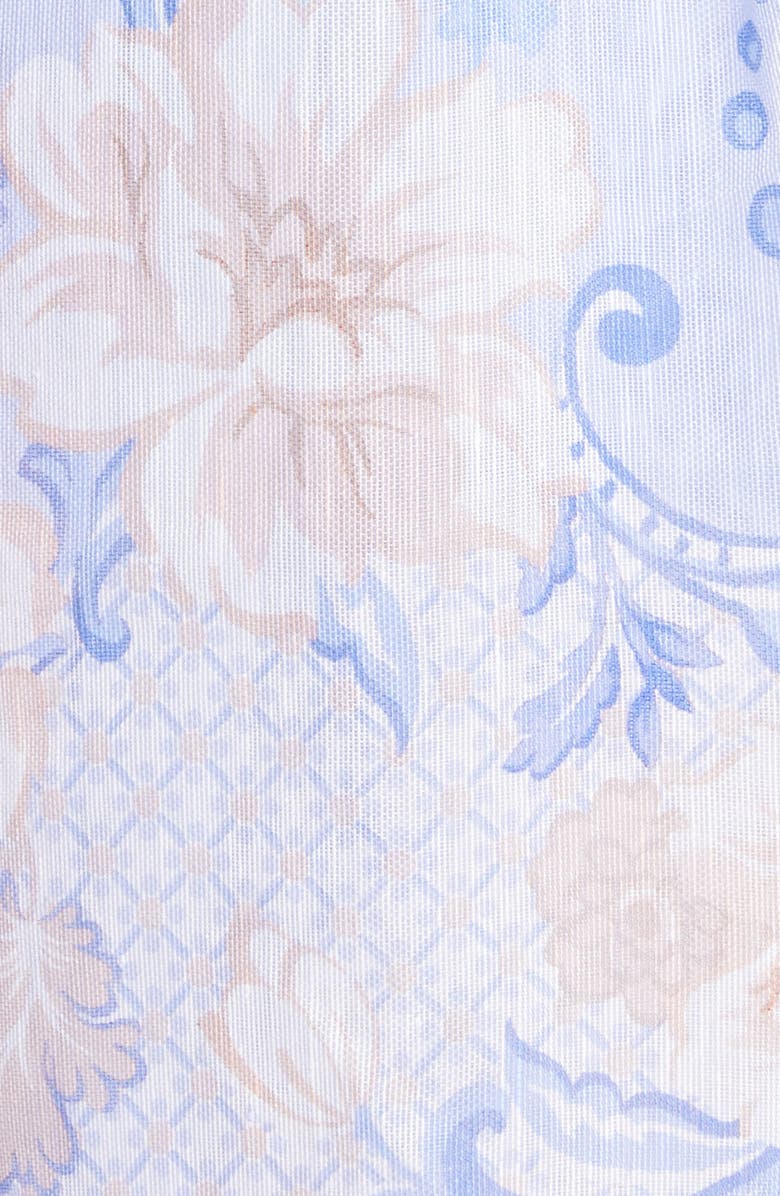 Zimmermann Postcard Off the Shoulder Silk Blend Midi Dress, Alternate, color, 