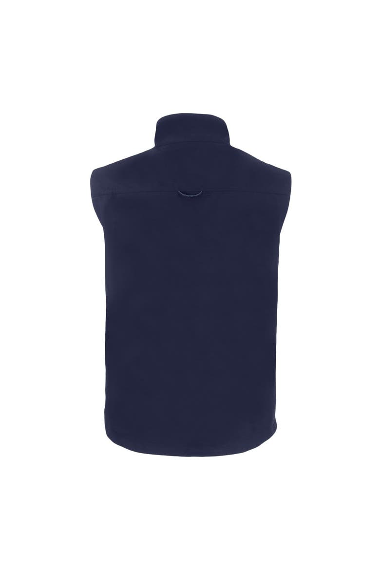 Men's Cutter & Buck  Navy Quinnipiac Bobcats Charter Eco Recycled Full-Zip Vest, Alternate, color, Navy