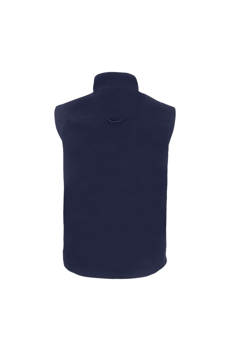 Cutter & Buck Men's Cutter & Buck Navy Quinnipiac Bobcats Charter Eco Recycled Full-Zip Vest, Alternate, color, Navy