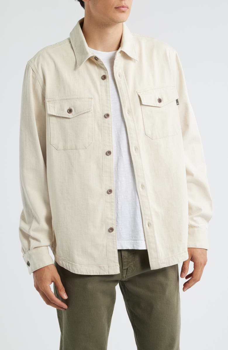 AG Elias Twill Shirt Jacket, Main, color, Natural