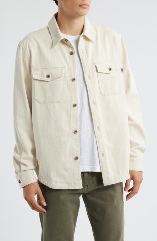 Ag Elias Twill Shirt Jacket In Neutral