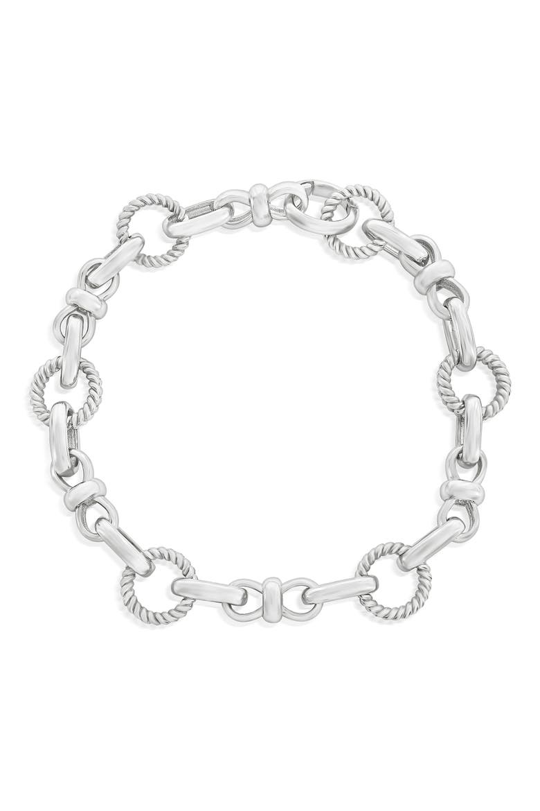 Infinity Chain Bracelet, Main, color, SILVER