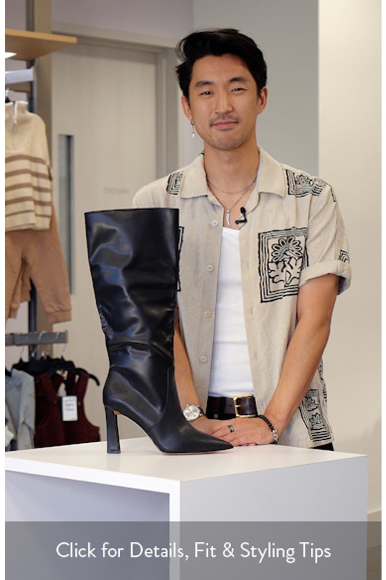 Nathalee Pointed Toe Knee High Boot video