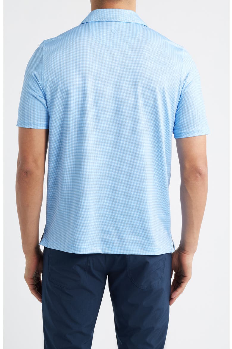 XC+™ Ace Micropattern Performance Golf Polo, Alternate, color, LIGHT BLUE/ WHITE GINGHAM