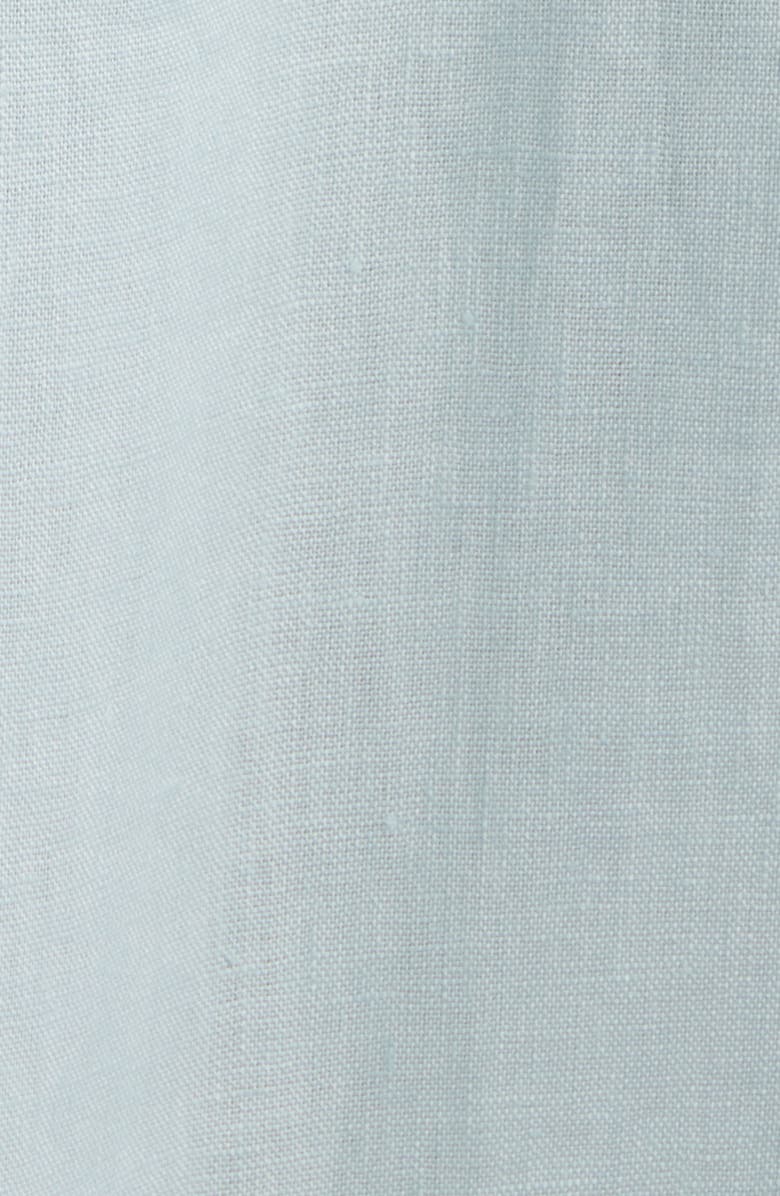 Reformation Everett Embroidered Linen Sundress, Alternate, color, Aquamarine