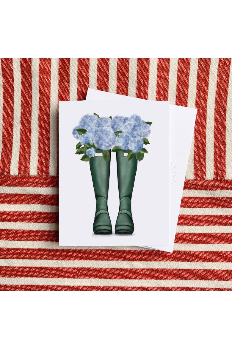 Rain Boot Hydrangeas Greeting Card Pack Set, Alternate, color, Multi-Pack