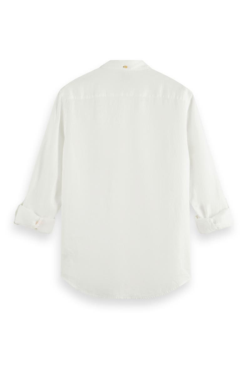 Linen Button-Up Shirt, Alternate, color, WHITE