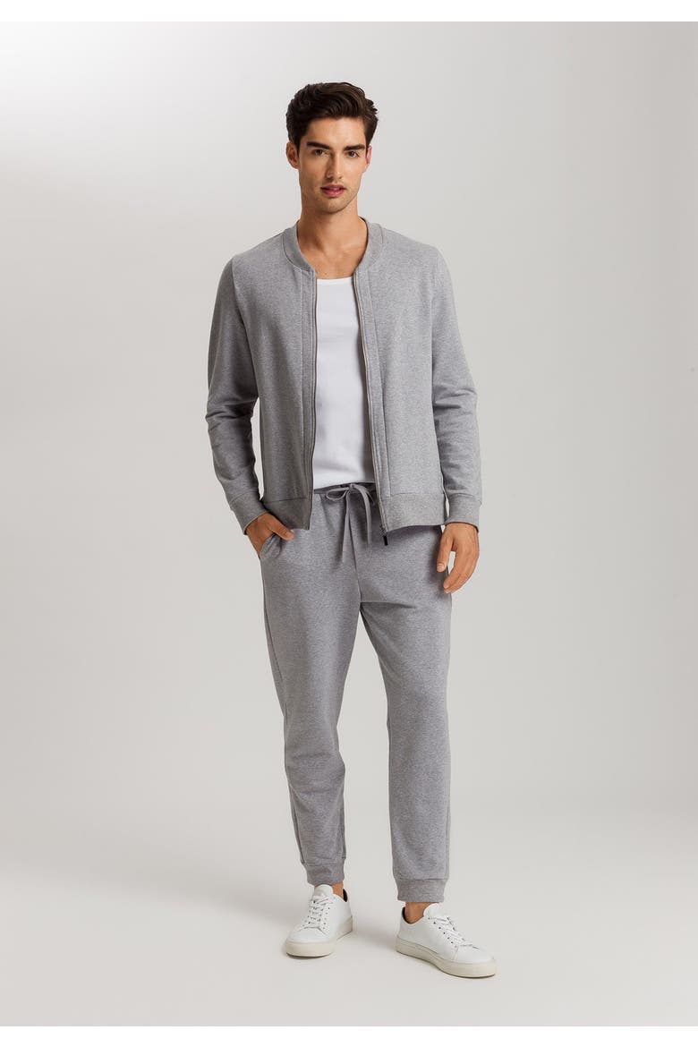 Natural Living Organic Cotton Zip-Up Jacket, Alternate, color, Grey Melange