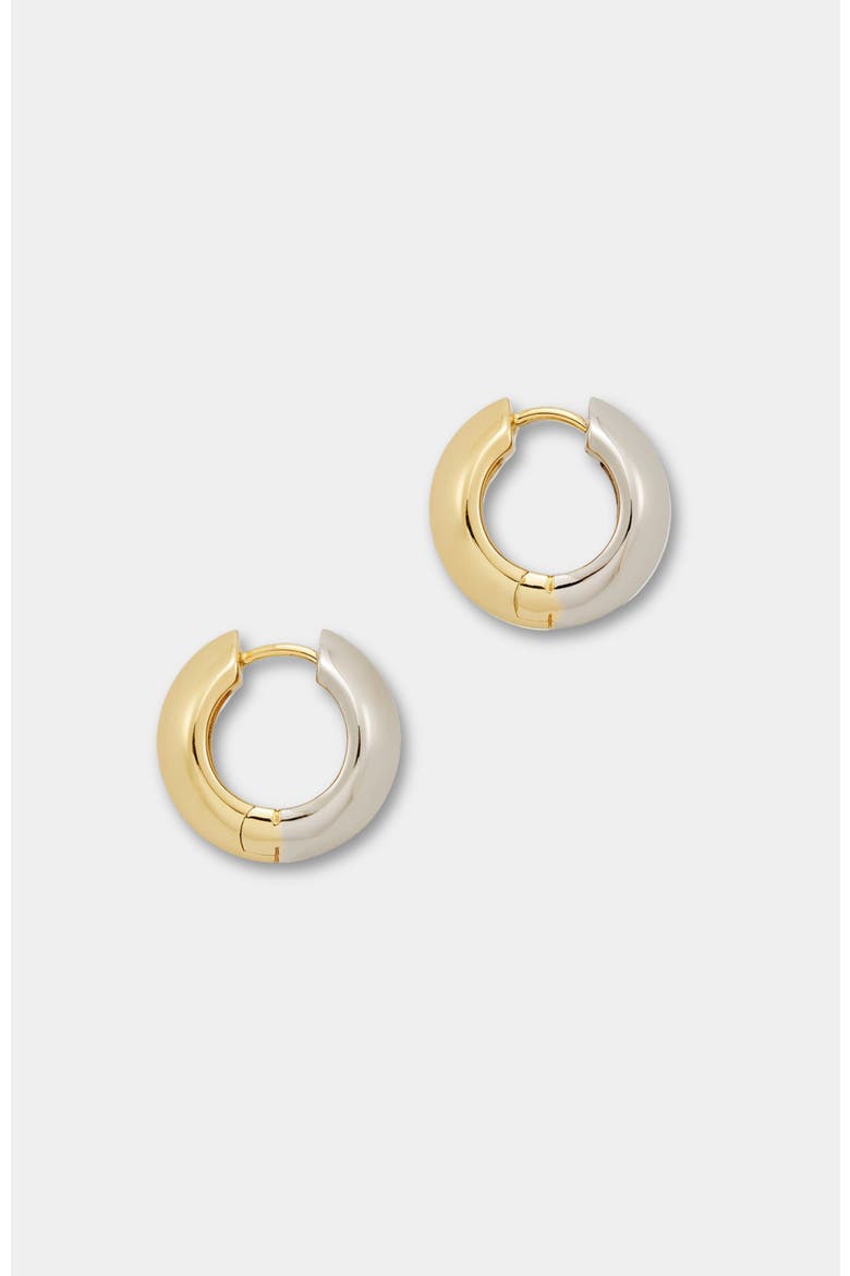 Reversible Hinged Huggie Earrings, Main, color, Gold