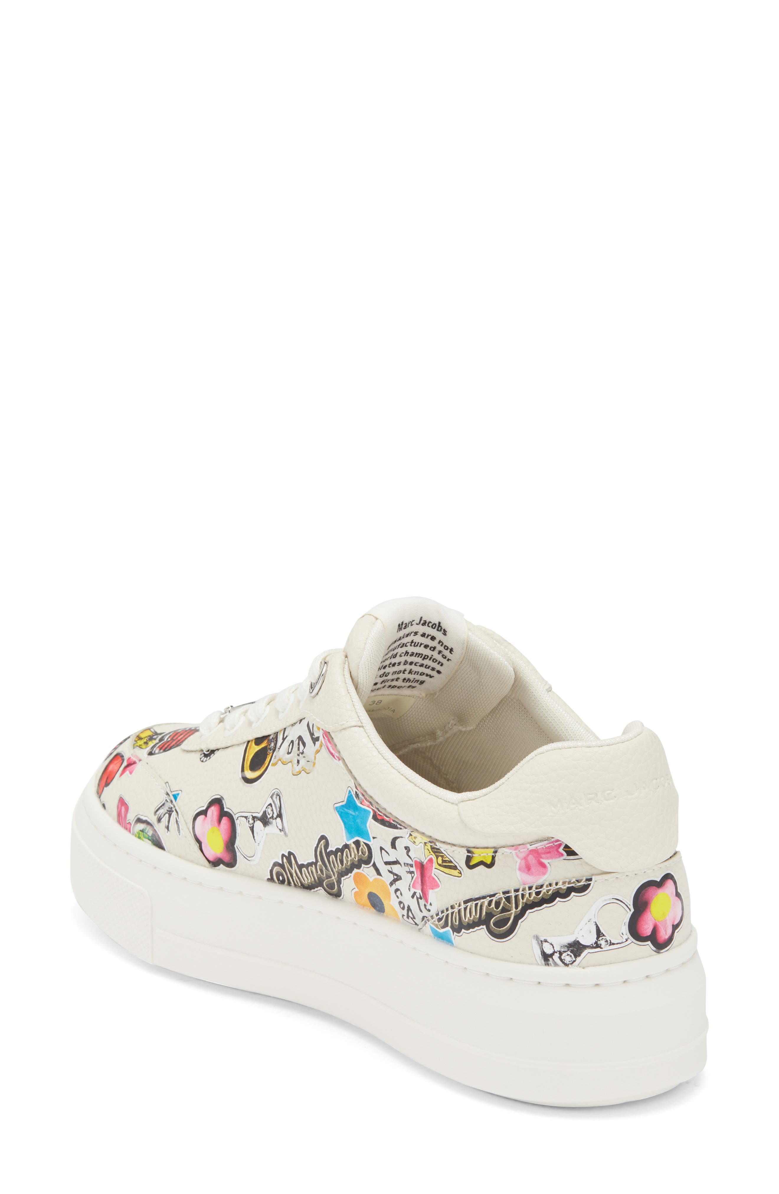 Marc Jacobs Bold Logo Platform Sneaker, Alternate, color, White Multi