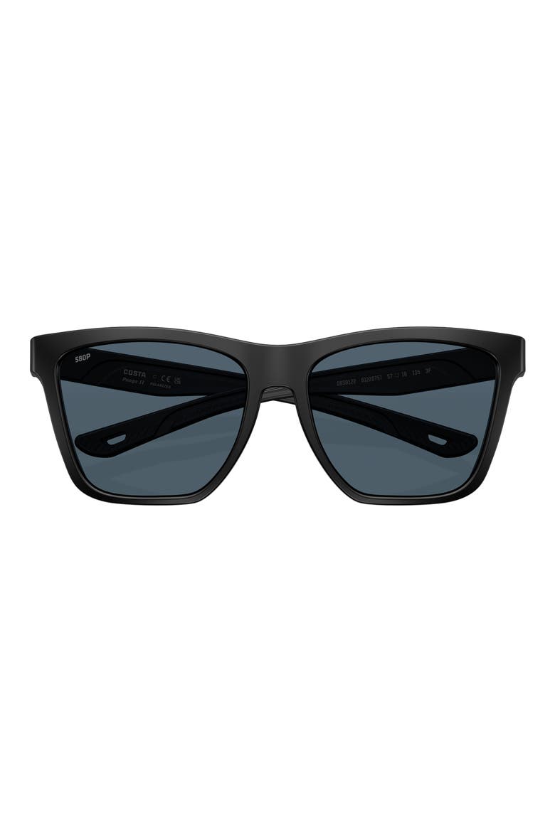 Panga II 57mm Sunglasses, Alternate, color, MATTE BLACK / GRAY 580P