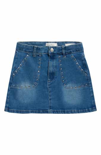 Jessica Simpson Kids' Rhinestone Denim Skirt